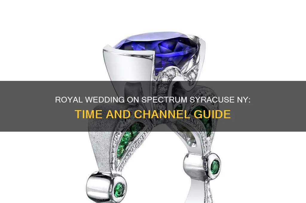 what time and channel is royal wedding spectrum syracuse ny