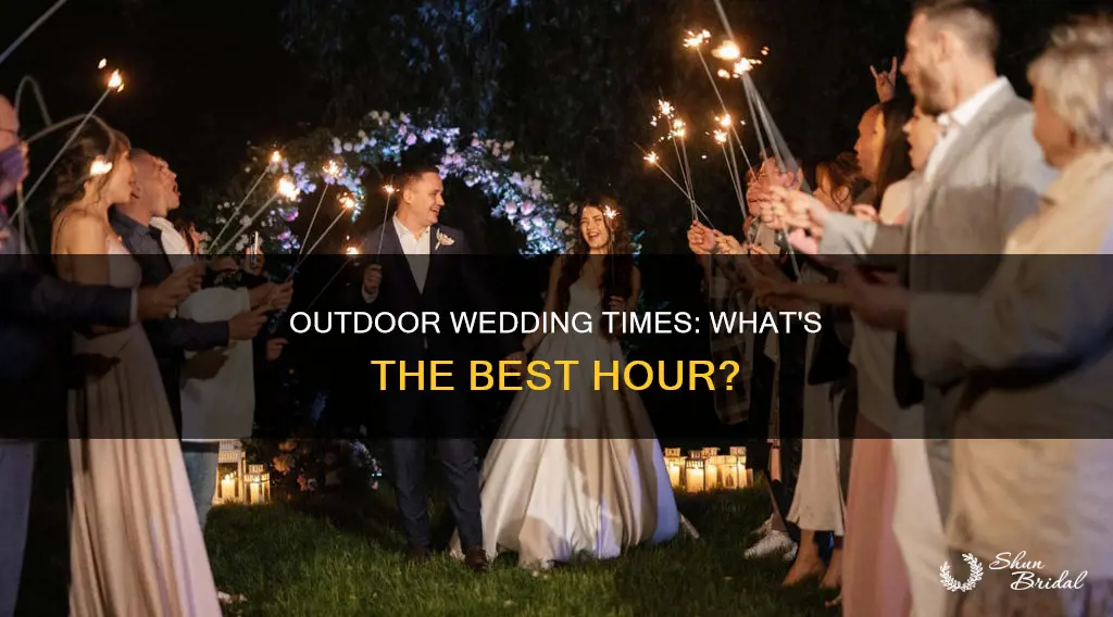 what time are most outdoor weddings at