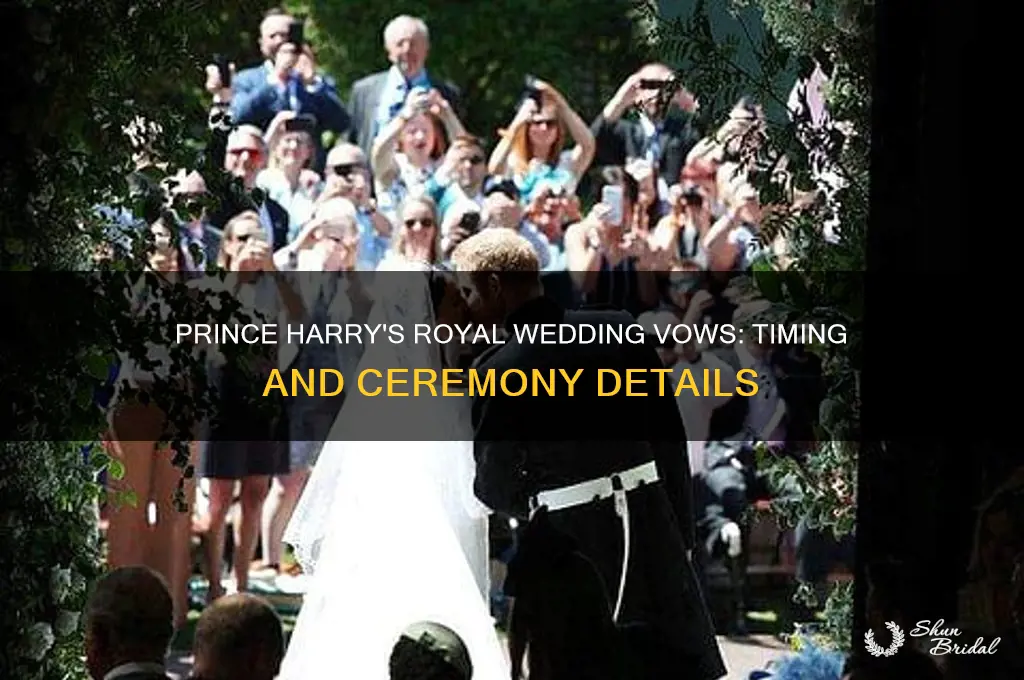 what time are the vows of prince harry