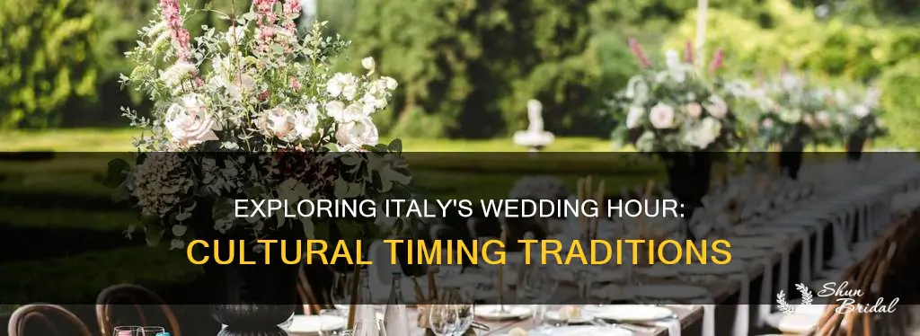 what time are weddings in italy