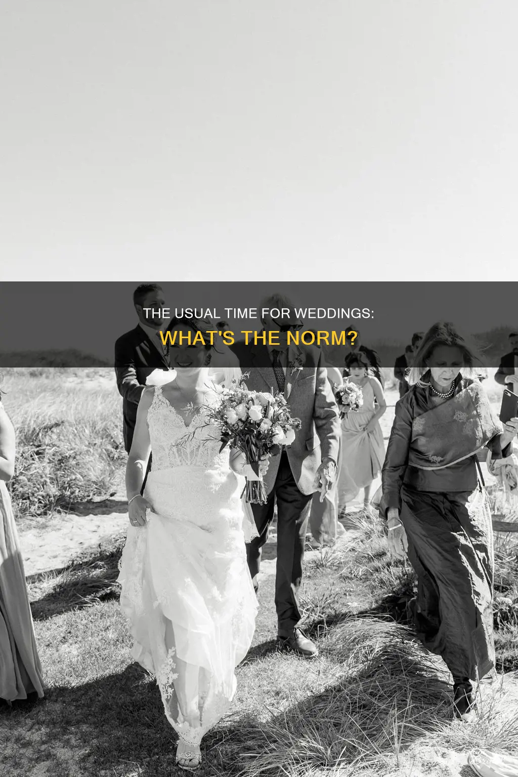 what time are weddings usualy held too