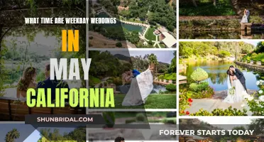 Weekday Weddings in May: Timing for Nuptial Bliss in California