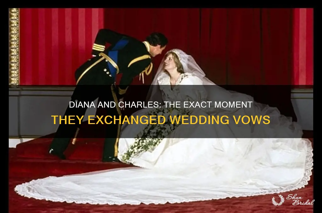 what time did diana and charles exchange wedding vows