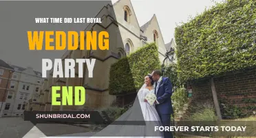 When Did the Last Royal Wedding Celebration Finally Wrap Up?