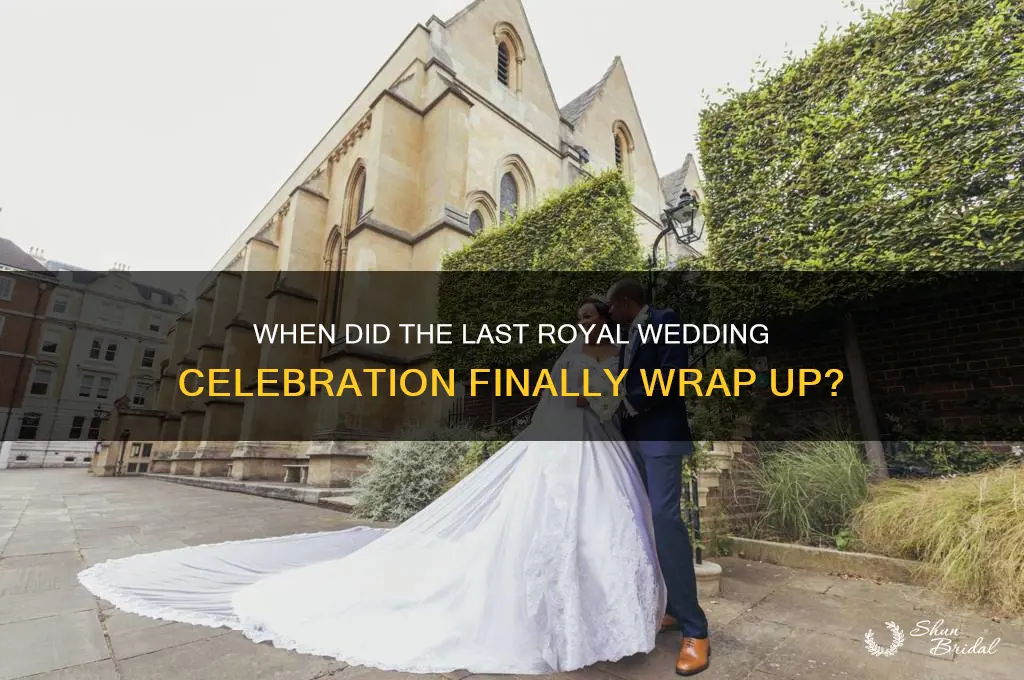 what time did last royal wedding party end
