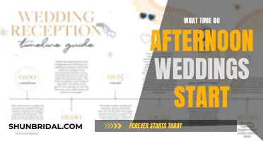 Afternoon Wedding Timings: When to Say 'I Do