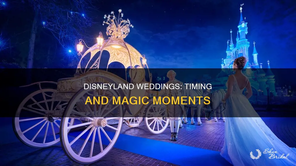 what time do disneyland weddings take place