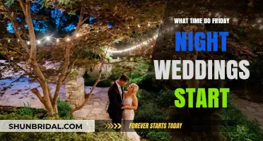Friday Night Wedding Start Times: Planning the Perfect Evening Celebration