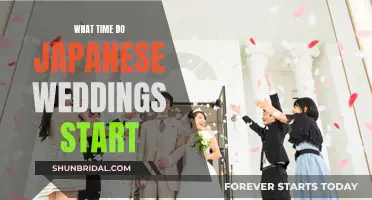 The Start Time of Japanese Weddings