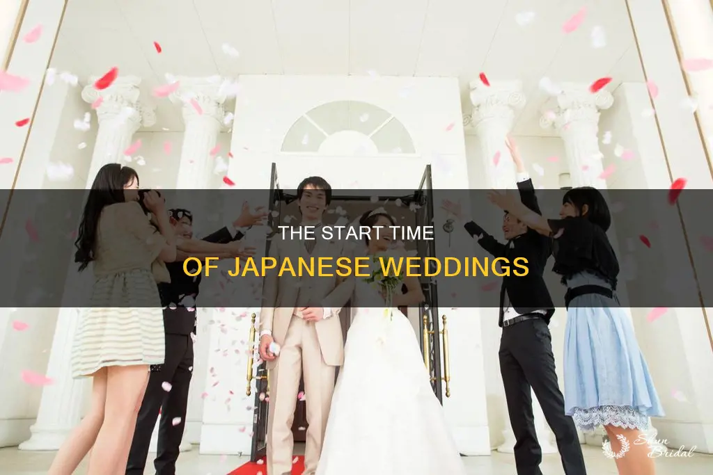 what time do japanese weddings start
