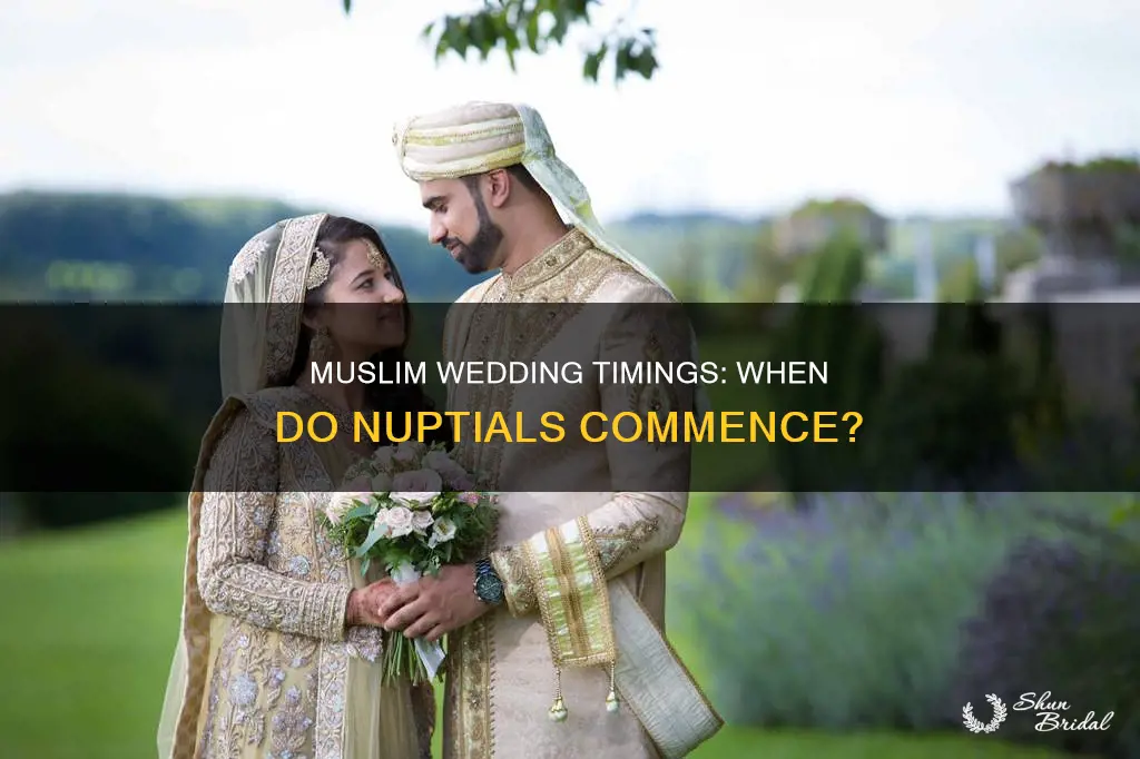 what time do muslim weddings start