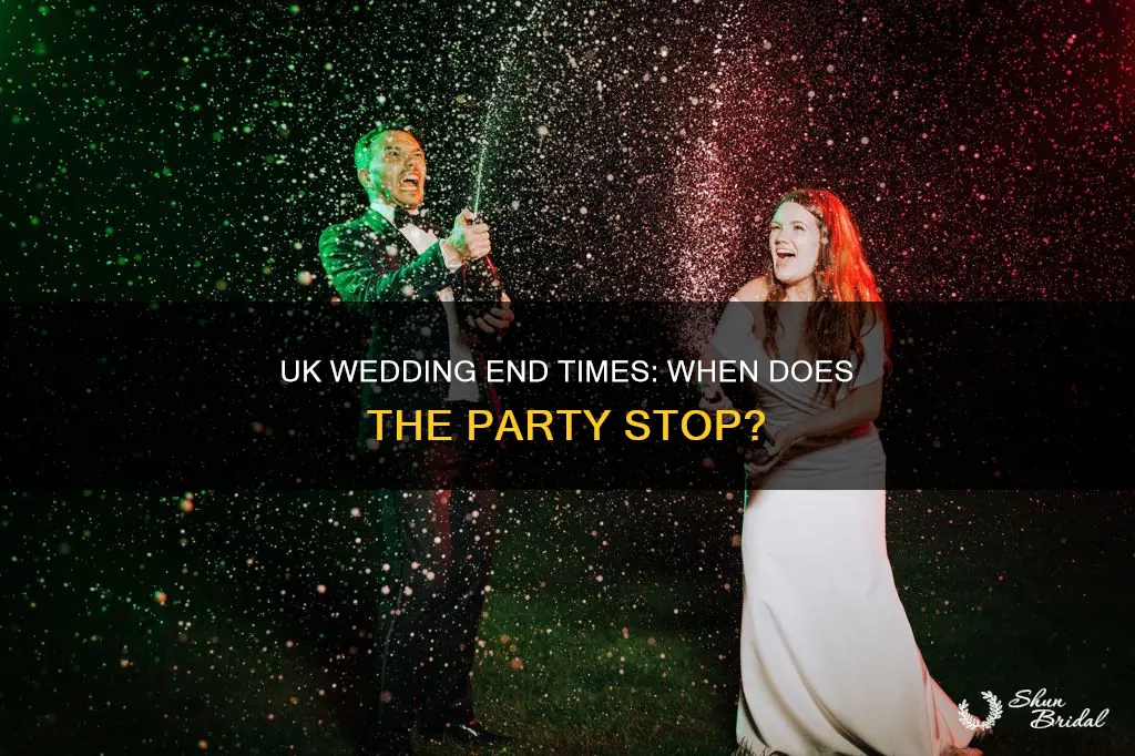what time do weddings end uk