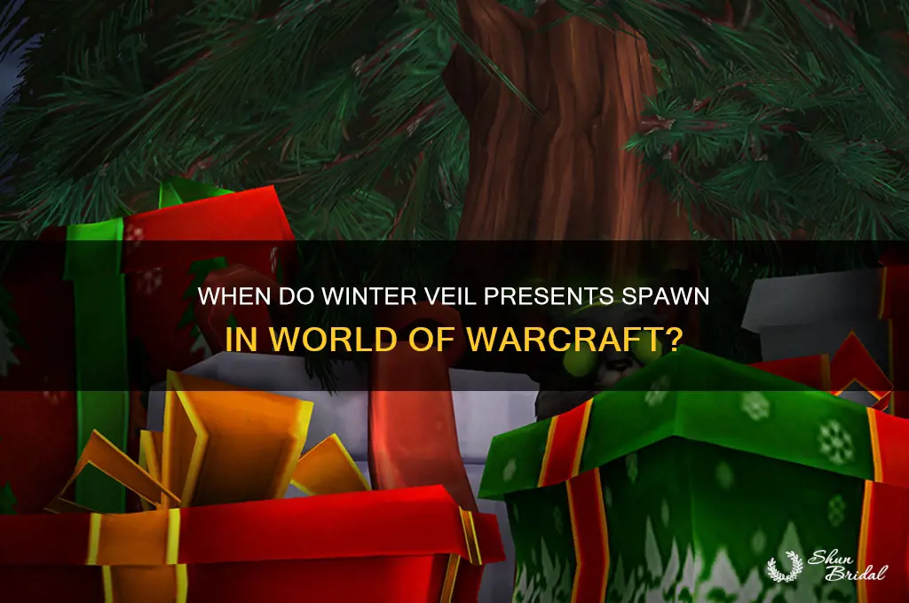 what time do winter veil presents spawn