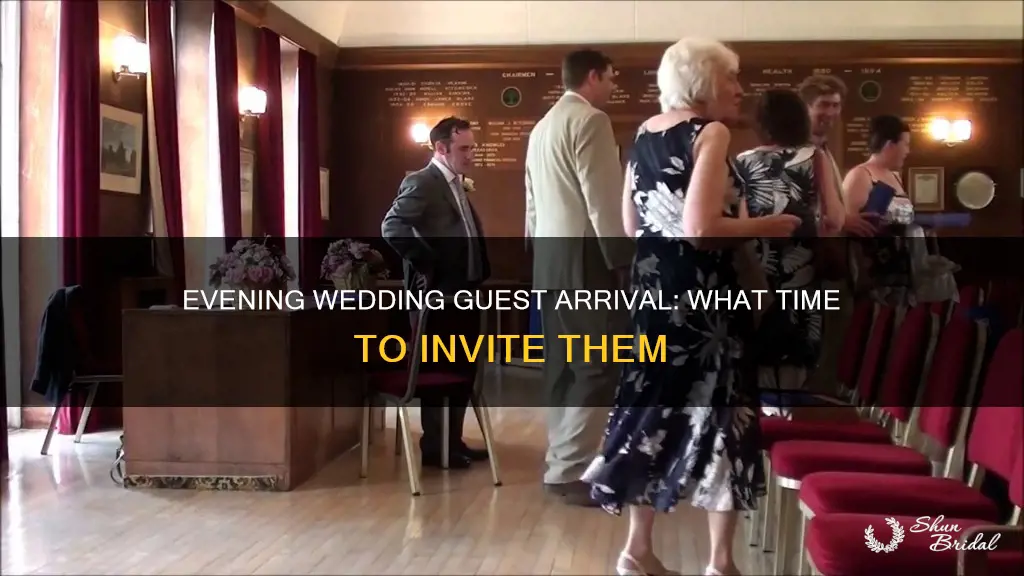 what time do you invite evening guests to a wedding