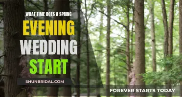Spring Evening Wedding Start Time: When to Say "I Do"?