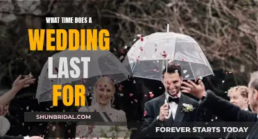 The Duration of a Wedding Celebration