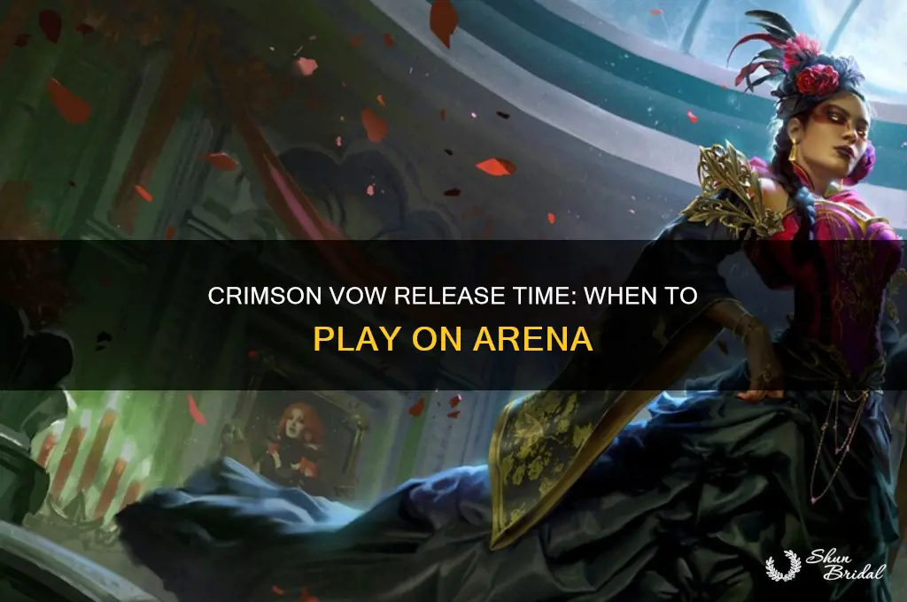 what time does crimson vow release on arena