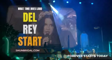 Lana Del Rey: What Time Does She Start?