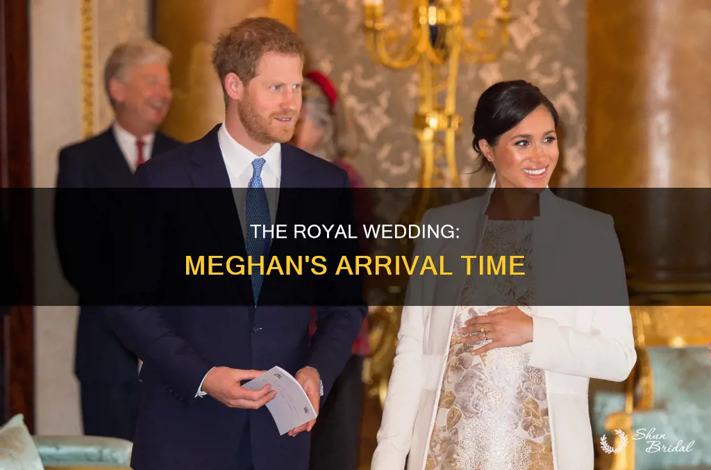 what time does meghan arrive at wedding