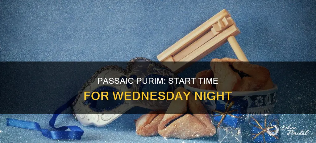 what time does purim start wed nite in passaic