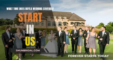 US Royal Wedding: Coverage Start Times