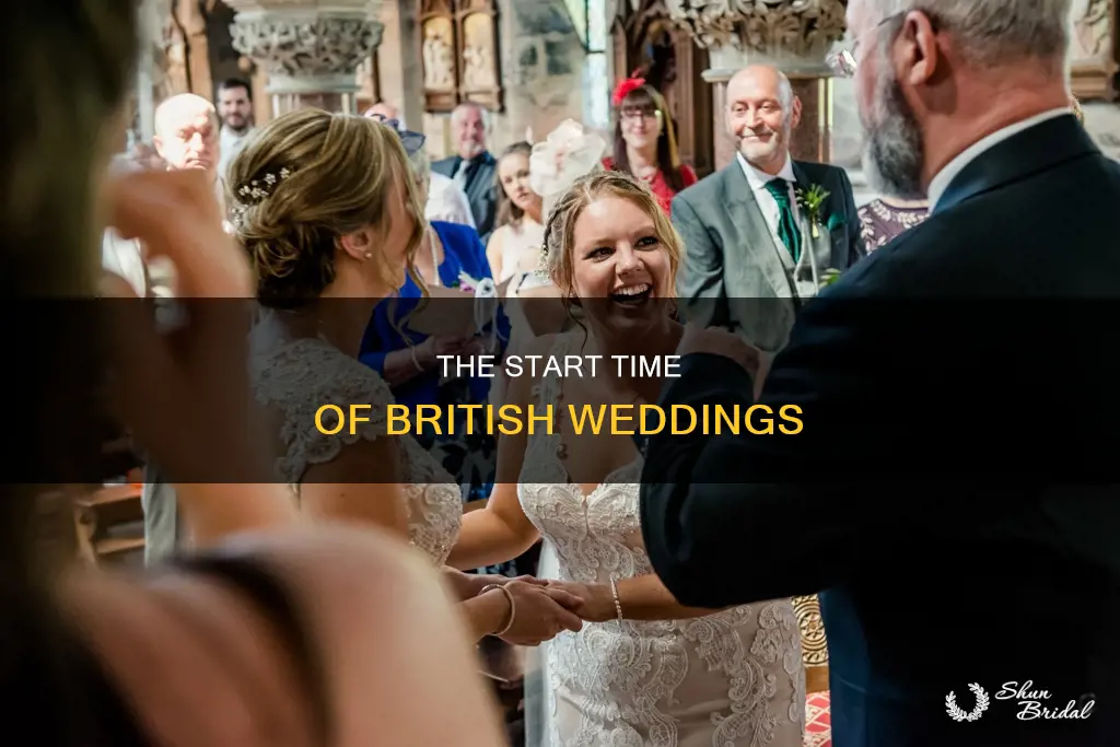 what time does the british wedding start
