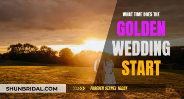 Golden Wedding Start Time: Everything You Need to Know