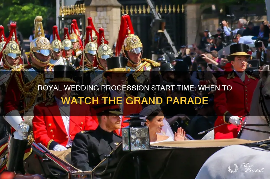 what time does the procession of the royal wedding start