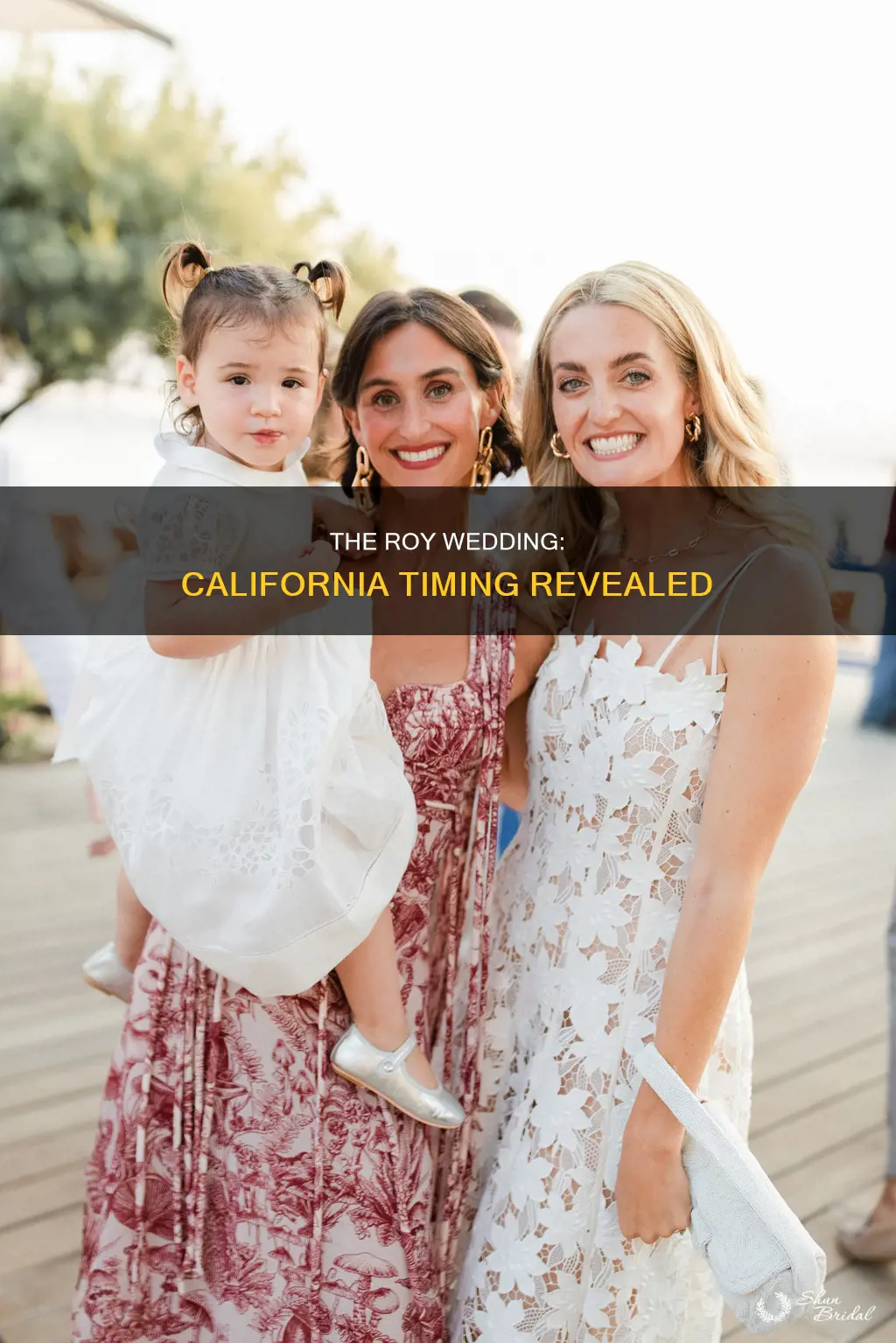 what time does the roy wedding start california time