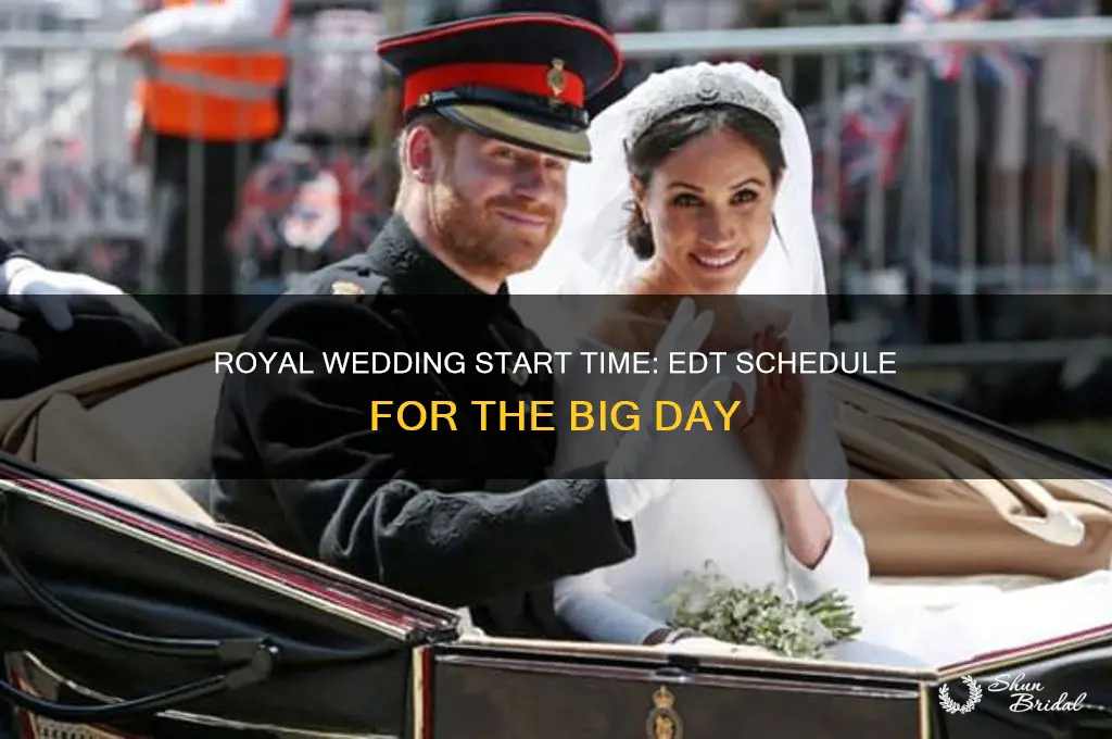 what time does the royal wedding begin edt