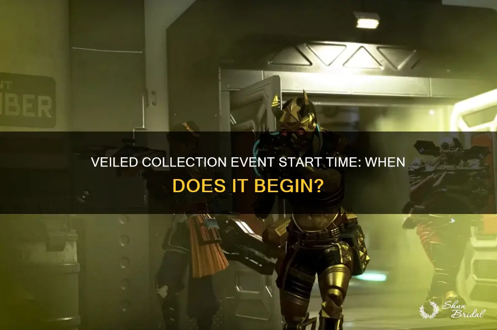 what time does the veiled collection event start