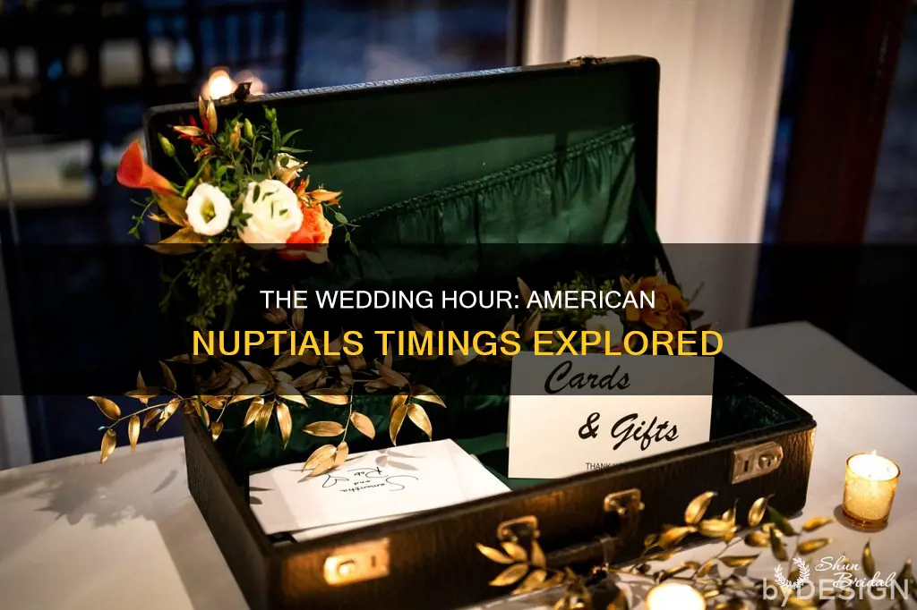 what time does the wedding start in america