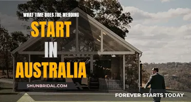 The Start Time of Australian Weddings