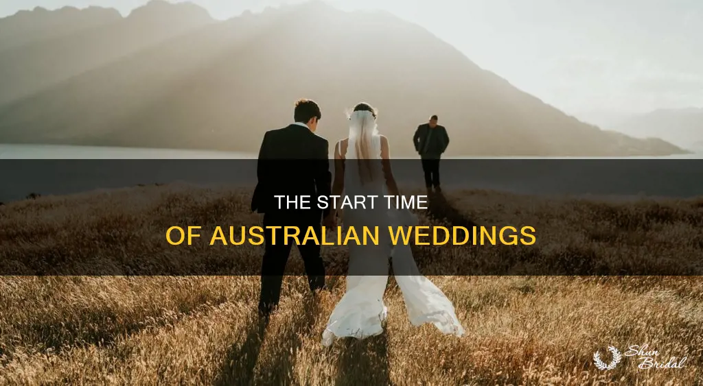 what time does the wedding start in australia