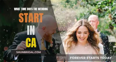 The Wedding Timeline: Ceremony Start Times in California