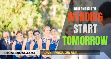 The Wedding: Timing and Schedule for Tomorrow's Nuptials