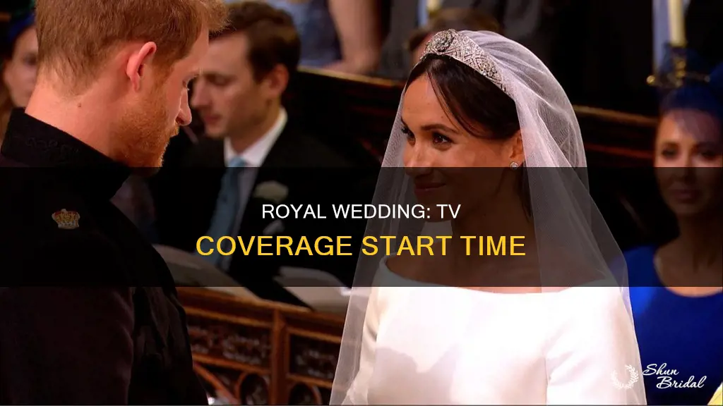 what time does tv coverage of prince harry