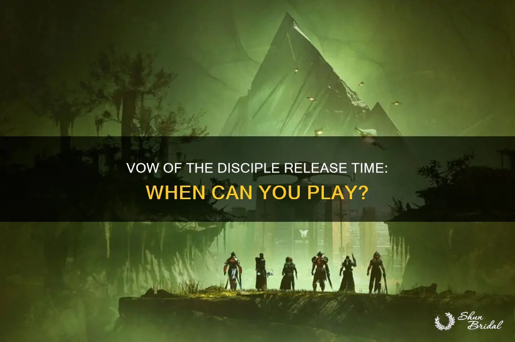 what time does vow of the disciple come out