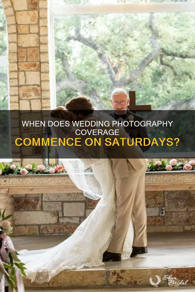 what time does wedding coverage start saturday