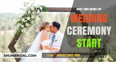 Perfect Timing: When Should Your Wedding Ceremony Doors Open?