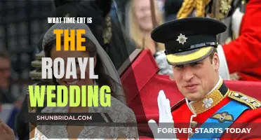 EDT Viewers' Guide to the Royal Wedding Timing