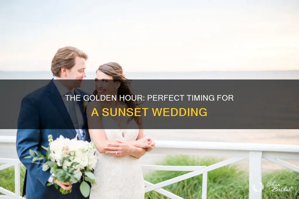 what time for a sunset wedding