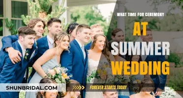 Perfect Timing: Ideal Ceremony Hours for a Summer Wedding Celebration
