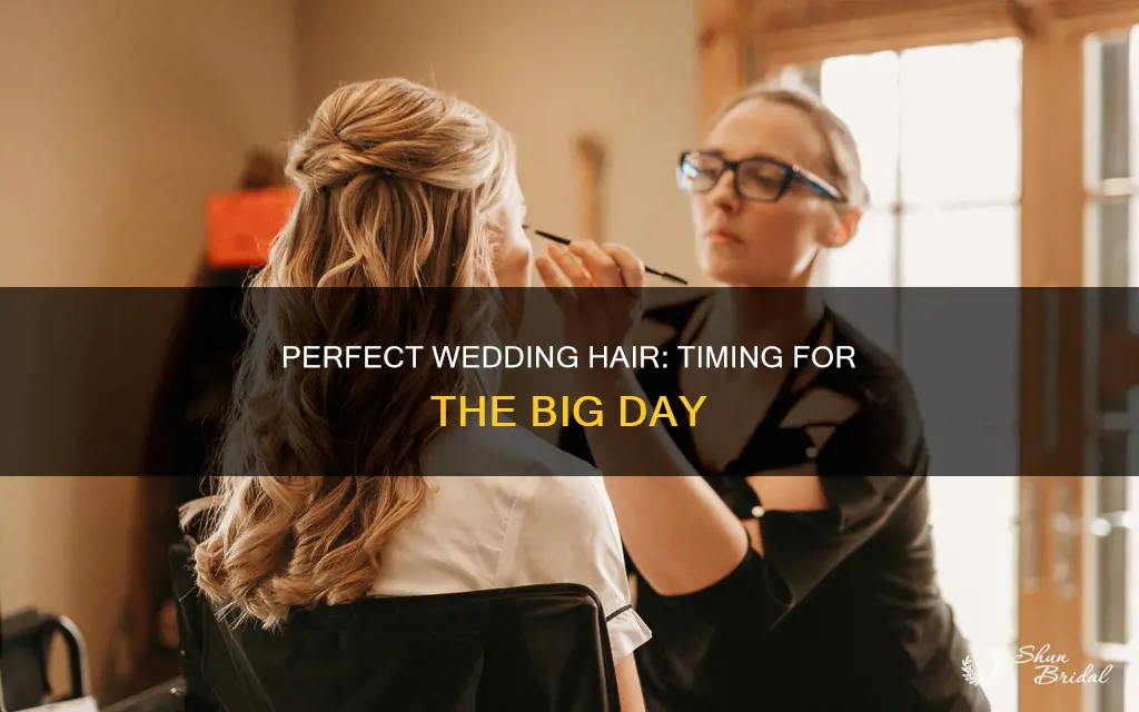 what time hair done for wedding
