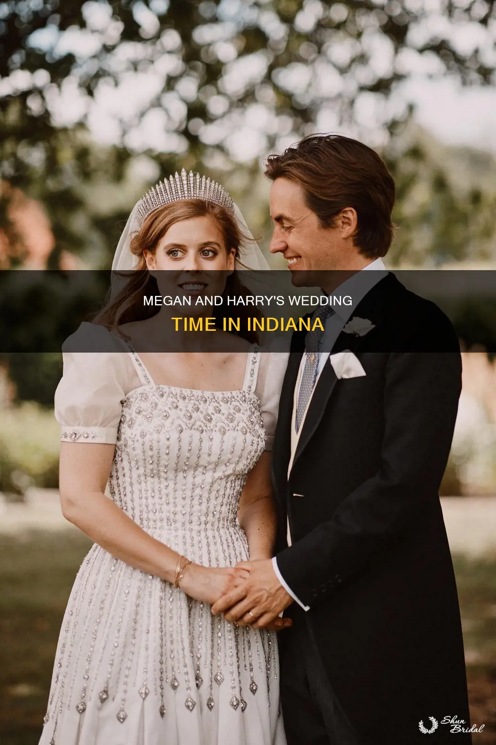 what time in Indiana will megan and harrys wedding b