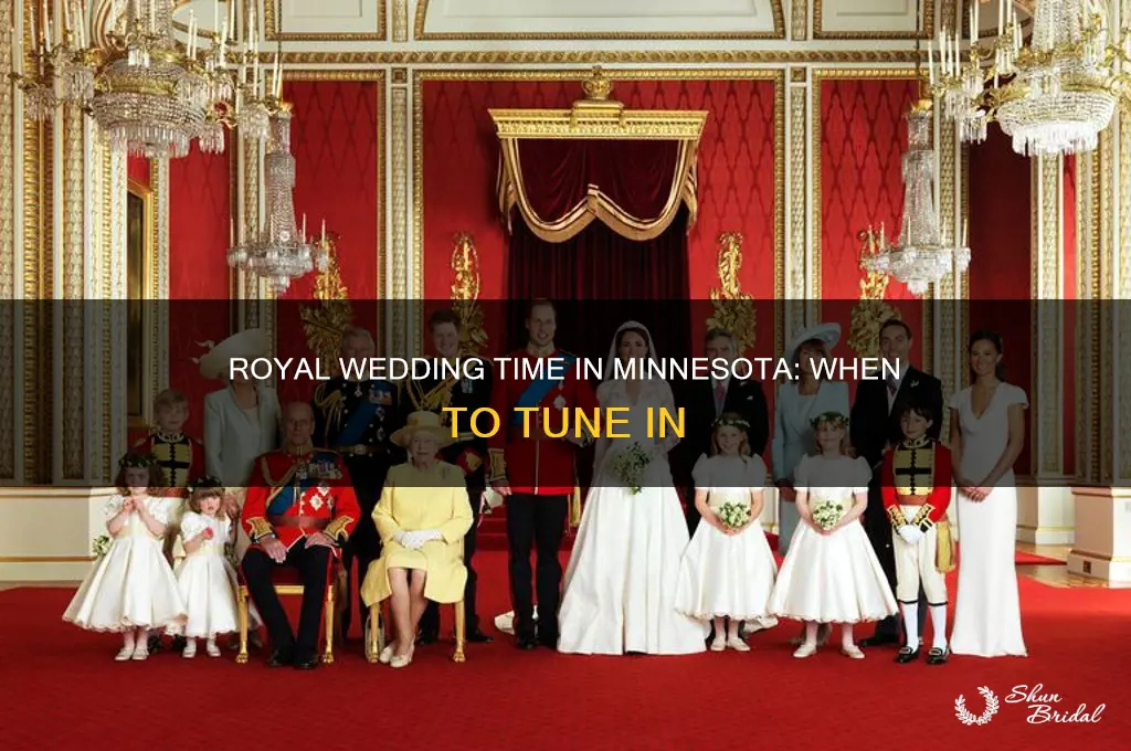 what time in mn is the royal wedding