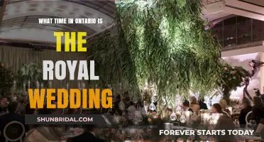 Royal Wedding Time in Ontario: When to Tune In
