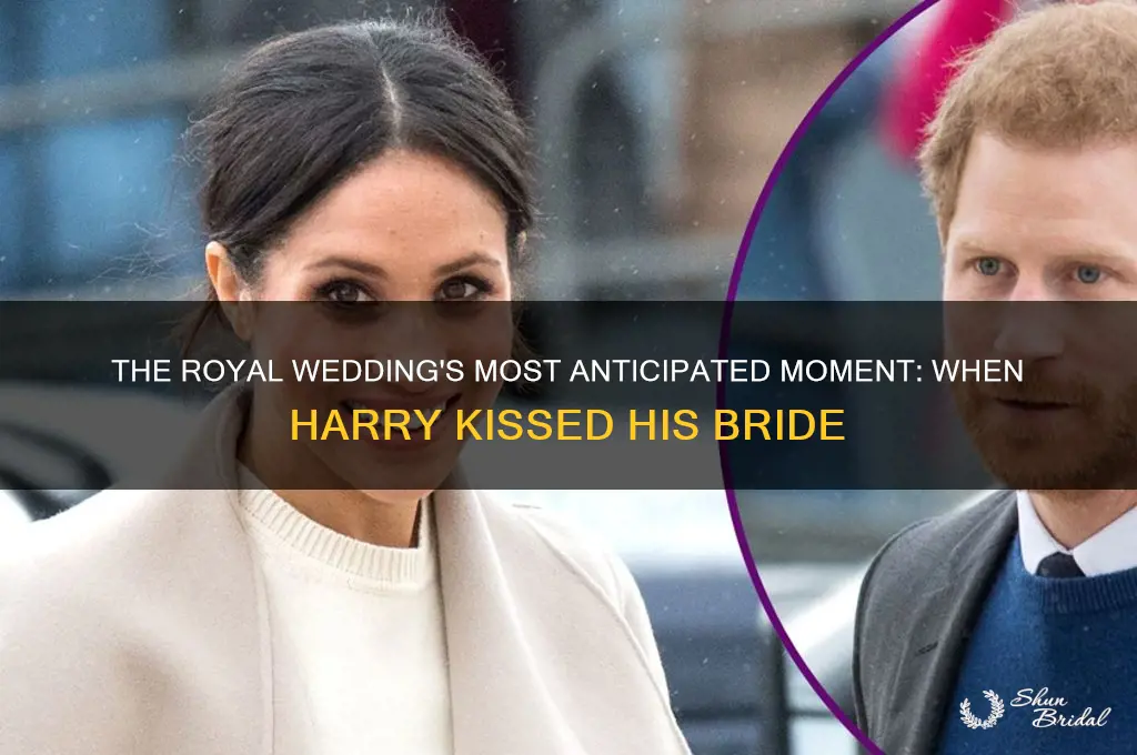 what time in royal wedding harry kiss bride