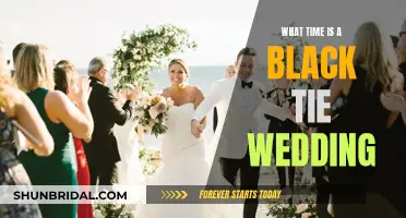 Black-Tie Wedding Timing: When to Say "I Do