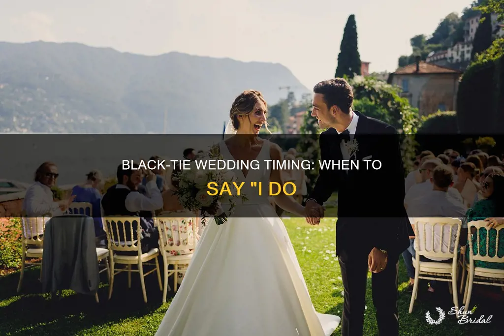 what time is a black tie wedding